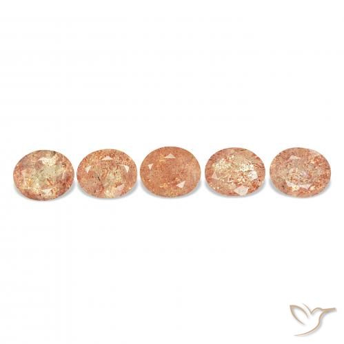 23.13ctw Natural Light Tiger Orange Sunstone, Oval, Transparent, Photo A