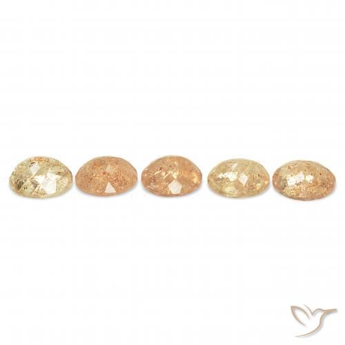 Sunstone Gemstones in 12 x 10 mm (calibrated) Size for Sale, Sunstone Stones in Light Orange Color