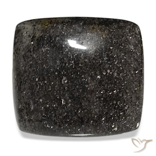 38.66ct Black Sunstone, Cushion, Translucent