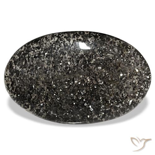 25.54ct Black Sunstone, Oval, Translucent