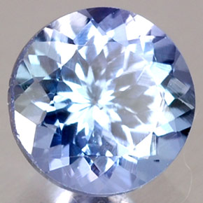 1.02 ct Blue Tanzanite Stone, Natural Tanzanite in Round Facet Shape for Sale