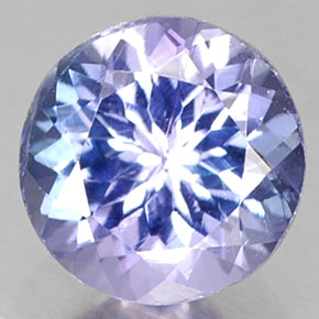 0.75 ct Blue Tanzanite Gemstone, Tanzanite Gem in Round Facet Shape for Sale.