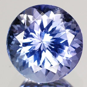 0.98 ct Blue Tanzanite Gemstone, Tanzanite Gem in Round Facet Shape for Sale.
