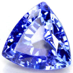 1.31 ct Blue Tanzanite Gemstone, Tanzanite Gem in Trillion Facet Shape for Sale.