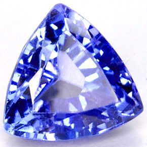 1.31 ct Blue Tanzanite Stone, Natural Tanzanite in Trillion Facet Shape for Sale