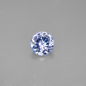 0.82 ct Blue Tanzanite Gemstone, Tanzanite Gem in Round Facet Shape for Sale.