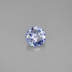 0.82 ct Blue Tanzanite Stone, Natural Tanzanite in Round Facet Shape for Sale