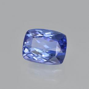 1.63 ct Blue Tanzanite Stone, Natural Tanzanite in Cushion-Cut Shape for Sale