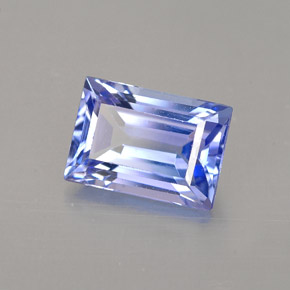 1.61 ct Blue Tanzanite Stone, Natural Tanzanite in Baguette Facet Shape for Sale