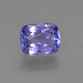 1.37 ct Blue Tanzanite Gemstone, Tanzanite Gem in Cushion-Cut Shape for Sale.