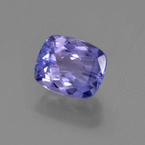 1.37 ct Blue Tanzanite Stone, Natural Tanzanite in Cushion-Cut Shape for Sale