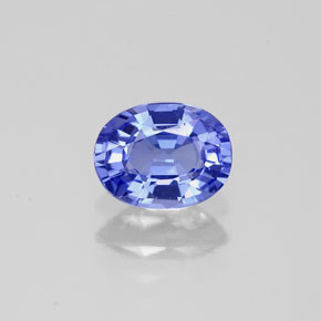 0.77 ct Violet Tanzanite Gemstone, Tanzanite Gem in Oval Facet Shape for Sale.