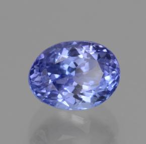 1.55 ct Blue Tanzanite Stone, Natural Tanzanite in Oval Facet Shape for Sale