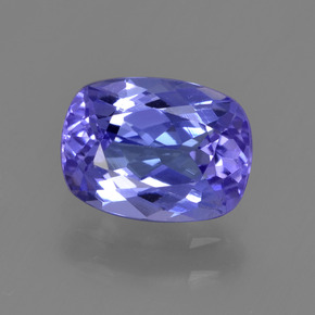 1.34 ct Violet Tanzanite Gemstone, Tanzanite Gem in Cushion-Cut Shape for Sale.