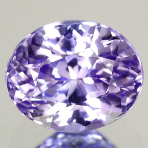 1.67 ct Blue Tanzanite Gemstone, Tanzanite Gem in Oval Facet Shape for Sale.