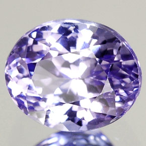 1.67 ct Blue Tanzanite Stone, Natural Tanzanite in Oval Facet Shape for Sale