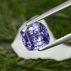 1.46 ct Blue Tanzanite Gemstone, Tanzanite Gem in Cushion-Cut Shape for Sale.
