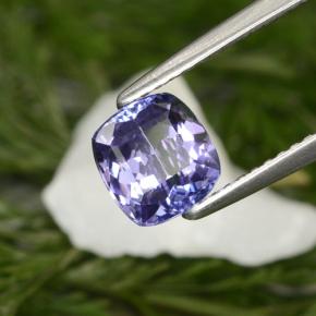 1.46 ct Blue Tanzanite Stone, Natural Tanzanite in Cushion-Cut Shape for Sale