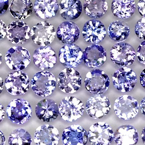 13.80 ct Blue Tanzanite Gemstone, Tanzanite Gem in Round Facet Shape for Sale.