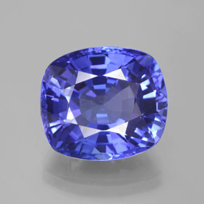 10.76 ct Blue Tanzanite Gemstone, Tanzanite Gem in Cushion-Cut Shape for Sale.