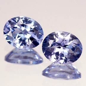 0.75 ct Blue Tanzanite Gemstone, Tanzanite Gem in Oval Facet Shape for Sale.