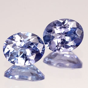 0.75 ct Blue Tanzanite Stone, Natural Tanzanite in Oval Facet Shape for Sale