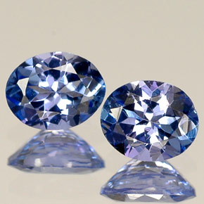 0.70 ct Blue Tanzanite Gemstone, Tanzanite Gem in Oval Facet Shape for Sale.
