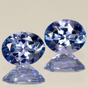 0.70 ct Blue Tanzanite Stone, Natural Tanzanite in Oval Facet Shape for Sale