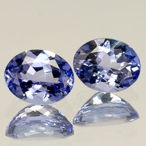 0.72 ct Blue Tanzanite Stone, Natural Tanzanite in Oval Facet Shape for Sale