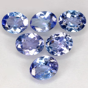 1.87 ct Blue Tanzanite Gemstone, Tanzanite Gem in Oval Facet Shape for Sale.