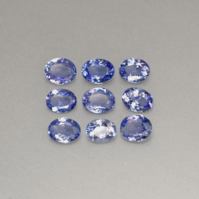 1.95 ct Blue Tanzanite Gemstone, Tanzanite Gem in Oval Facet Shape for Sale.