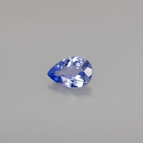 0.26 ct Blue Tanzanite Stone, Natural Tanzanite in Pear Facet Shape for Sale