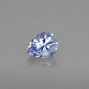 0.52 ct Blue Tanzanite Gemstone, Tanzanite Gem in Pear Facet Shape for Sale.