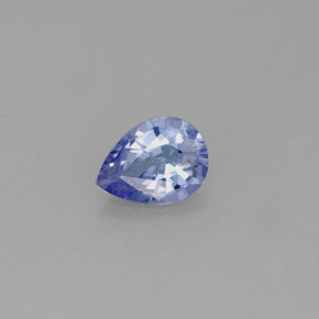 0.54 ct Blue Tanzanite Gemstone, Tanzanite Gem in Pear Facet Shape for Sale.