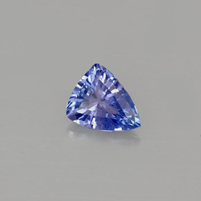 0.62 ct Blue Tanzanite Gemstone, Tanzanite Gem in Trillion Facet Shape for Sale.