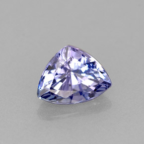 0.57 ct Blue Tanzanite Stone, Natural Tanzanite in Trillion Facet Shape for Sale