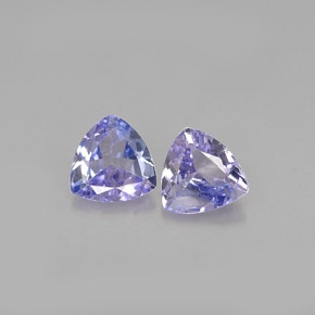 0.59 ct Blue Tanzanite Gemstone, Tanzanite Gem in Trillion Facet Shape for Sale.