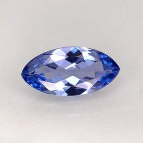 1.02 ct Blue Tanzanite Gemstone, Tanzanite Gem in Marquise Facet Shape for Sale.