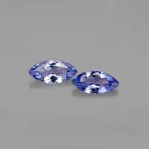 0.58 ct Blue Tanzanite Gemstone, Tanzanite Gem in Marquise Facet Shape for Sale.