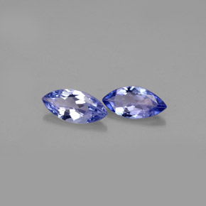 0.58 ct Blue Tanzanite Stone, Natural Tanzanite in Marquise Facet Shape for Sale