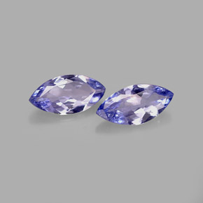 0.64 ct Blue Tanzanite Stone, Natural Tanzanite in Marquise Facet Shape for Sale