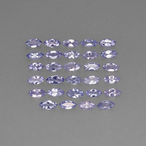 1.82 ct Violet Tanzanite Gemstone, Tanzanite Gem in Marquise Facet Shape for Sale.