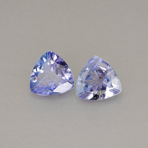 0.50 ct Violet Tanzanite Gemstone, Tanzanite Gem in Trillion Facet Shape for Sale.