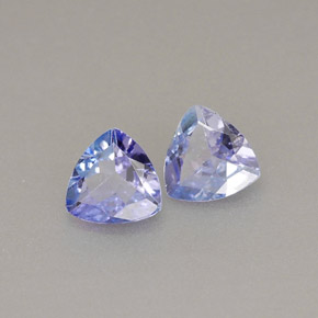 0.50 ct Violet Tanzanite Stone, Natural Tanzanite in Trillion Facet Shape for Sale