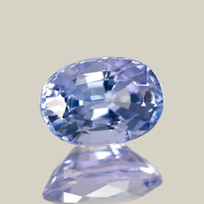 0.92 ct Blue Tanzanite Stone, Natural Tanzanite in Oval Facet Shape for Sale