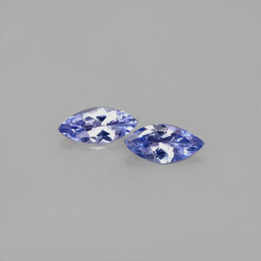 0.53 ct Blue Tanzanite Gemstone, Tanzanite Gem in Marquise Facet Shape for Sale.