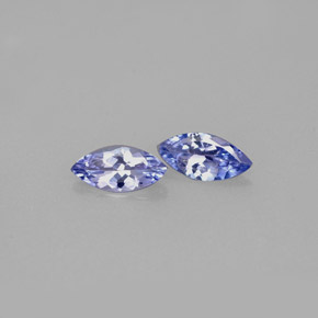 0.53 ct Blue Tanzanite Stone, Natural Tanzanite in Marquise Facet Shape for Sale