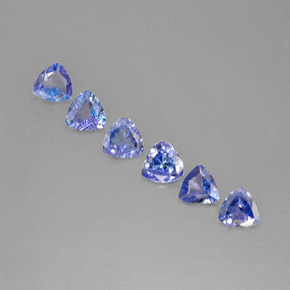 1.70 ct Blue Tanzanite Gemstone, Tanzanite Gem in Trillion Facet Shape for Sale.