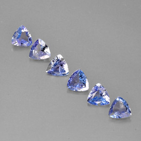 1.66 ct Blue Tanzanite Gemstone, Tanzanite Gem in Trillion Facet Shape for Sale.