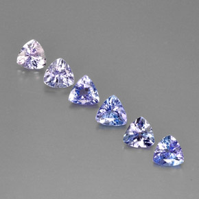 1.86 ct Blue Tanzanite Gemstone, Tanzanite Gem in Trillion Facet Shape for Sale.